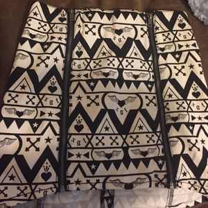 Black and white skirt
