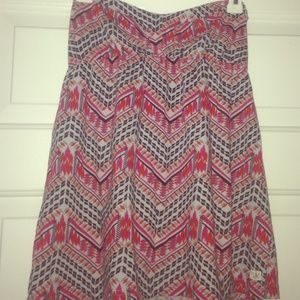 Aztec Strapless Top