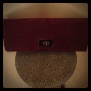 Banana Republic Wine Colored Clutch