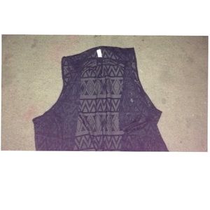 Tank top cardigan