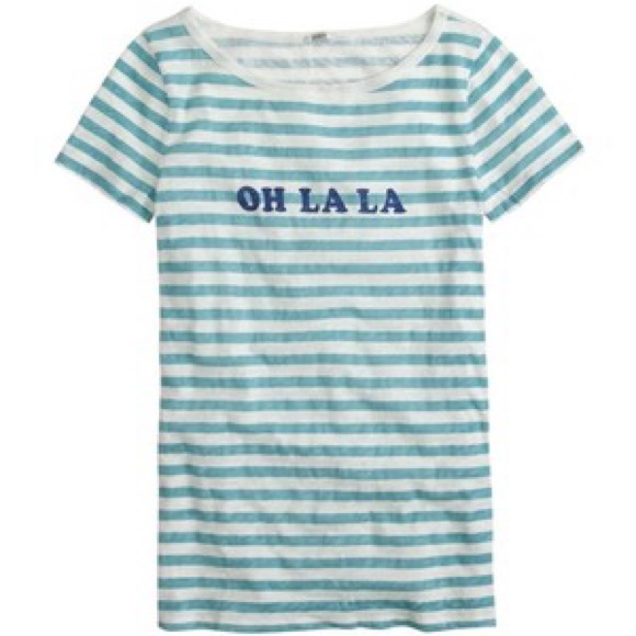 |Host Pickx2| OH LA LA J. Crew Tee