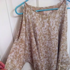 Michael Kors tan and white dress