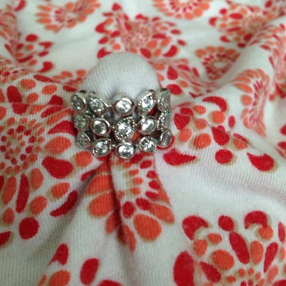 .925 Sterling Silver Cocktail Ring Size 7