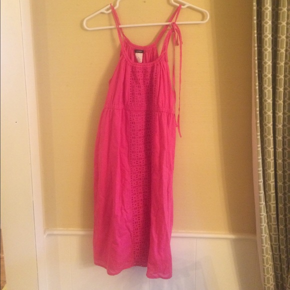 J.Crew Pink Eyelet  Sun Dress/ Cover-up