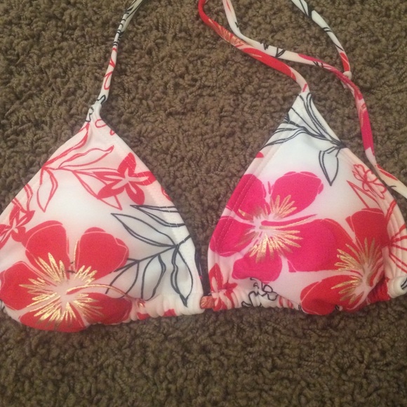 Pink Hawaiian Swimsuit Top