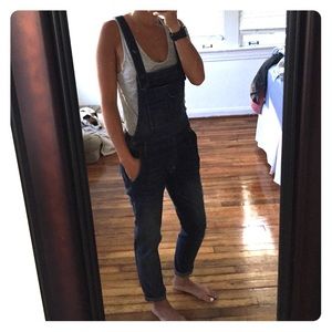 free people denim overalls