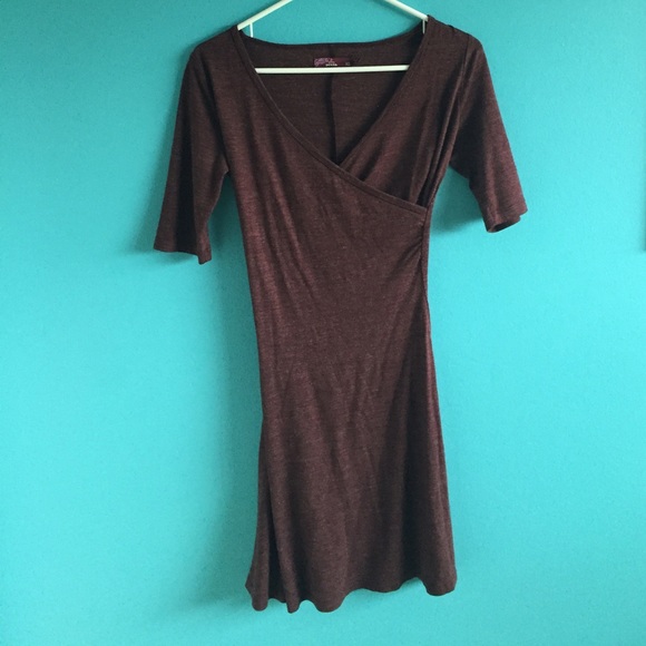 cross over red dress