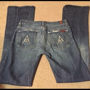 7 for all mankind jeans size 25