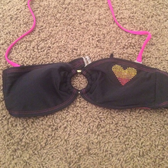Black Bandeau Swimsuit Top
