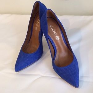 Aldo electric blue stiletto pumps
