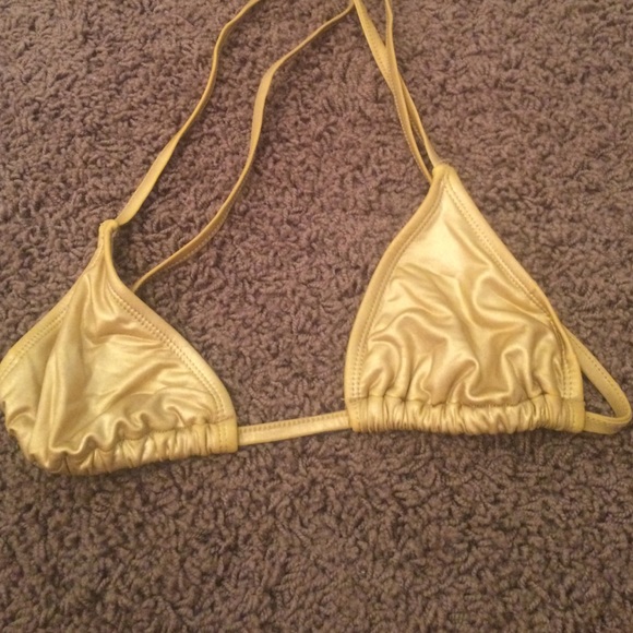 Gold Bikini Top