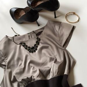 The Limited silver and black pencil dress