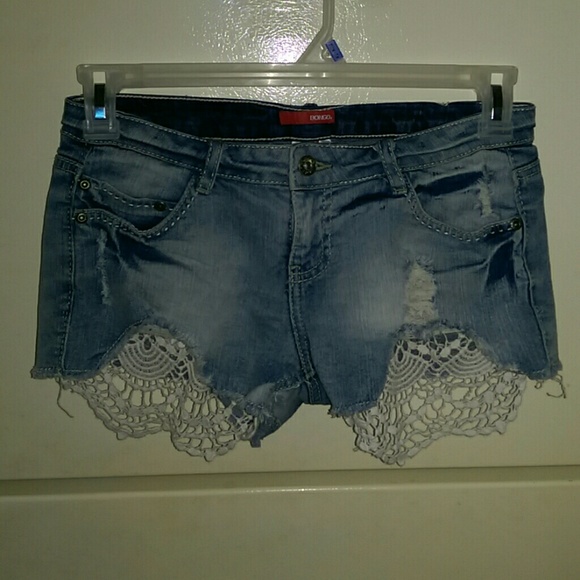 Bongo Jean & Lace Shorts
