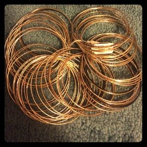 Thin metal bangles