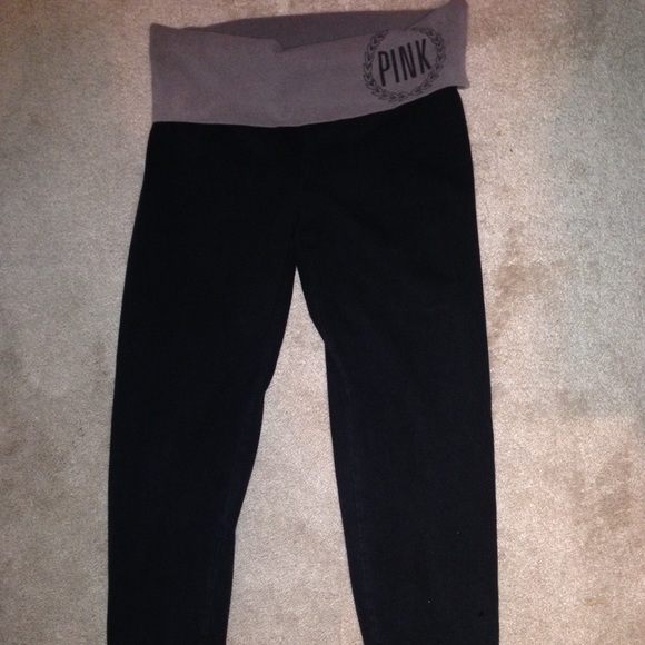 Victoria's Secret pink straight leg yoga pants