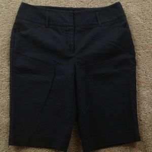 Black Dana Buchman Signature Bermuda Shorts