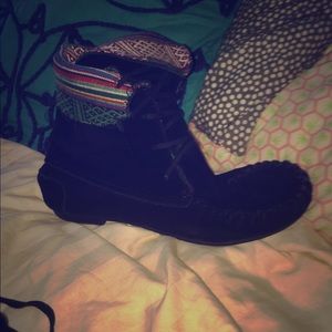 Steve Madden black moccasins booties