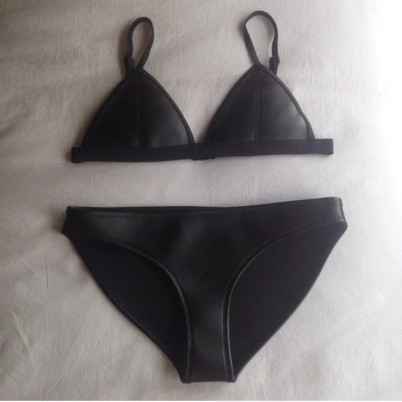 Black Neoprene Bikini
