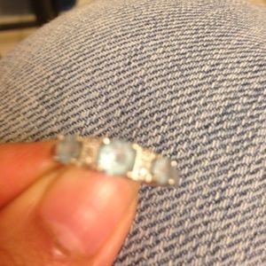Aquamarine size 7 ring in 10k