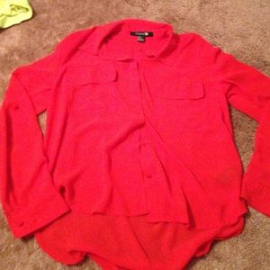 Forever 21 red long sleeve shirt