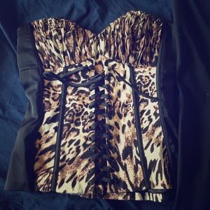 Leopard corset