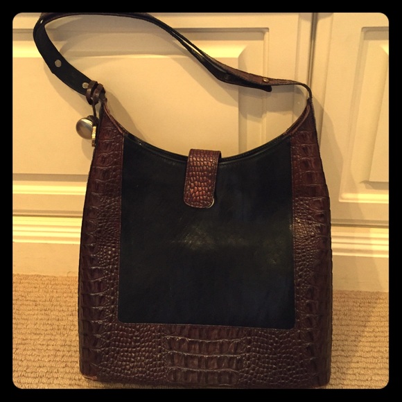 Authentic Brahmin leather shoulder bag - Picture 1 of 4