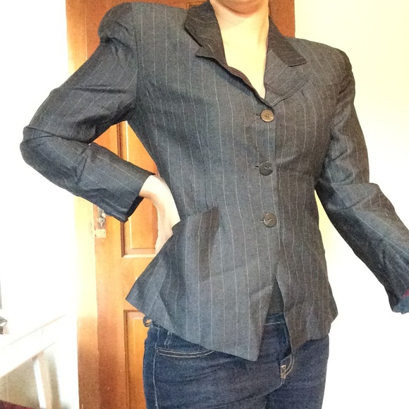 Christian Dior vintage pinstripe power blazer
