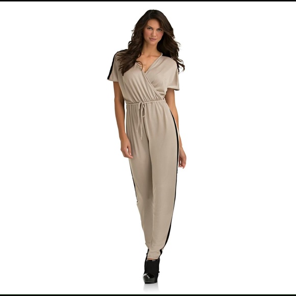 Kardashian Kollection Women's metallic jumpsuit