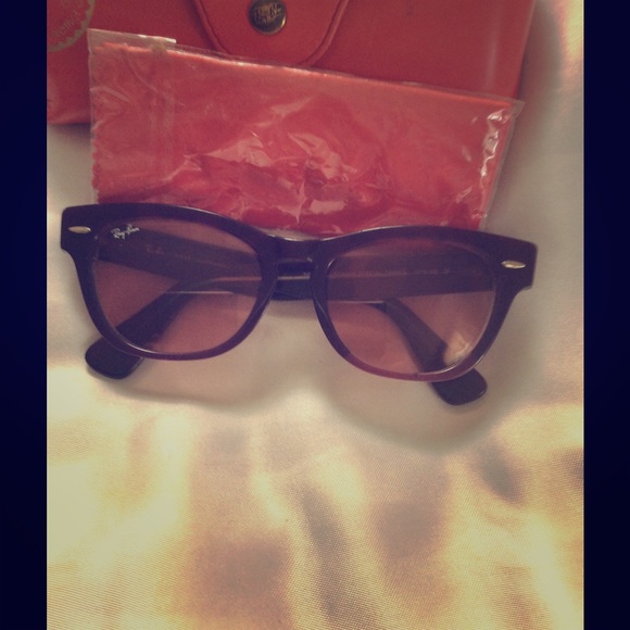 Ray Ban new sunglasses, pretty purple frames