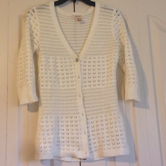 Off white jacket with small cut out design