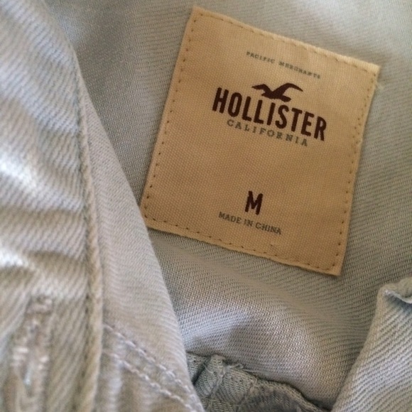 SOLD - Faded Denim Hollister Button Up - Picture 3 of 3