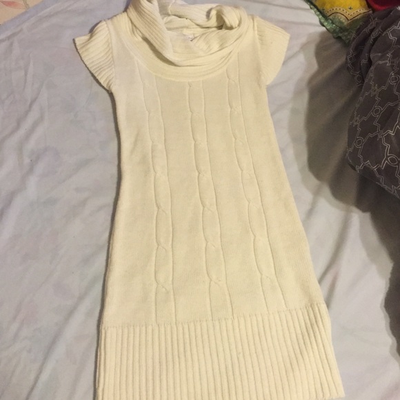Cream colored sweater dress size small