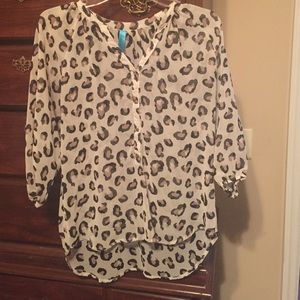 Cheetah Boutique Top