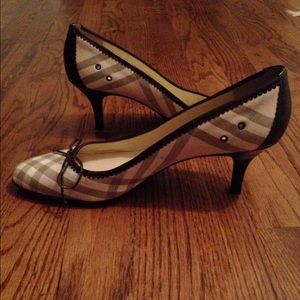 Burberry Blush Plaid Heels