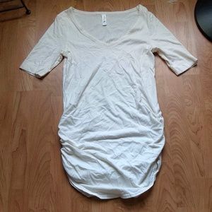 Yoga Ruched V-neck Tunic