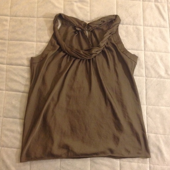 Silky Olive Green Talbots Blouse sz 4
