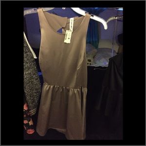 Bethany Mota brown silky dress