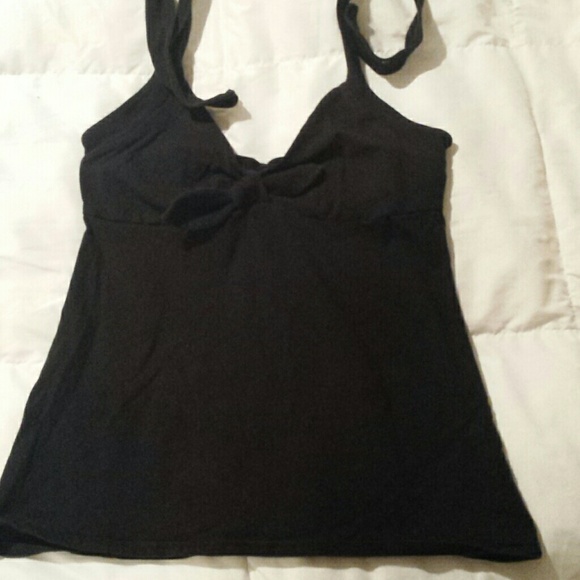 Black halter top