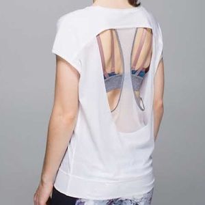 lululemon If You're Lucky SS White - 8