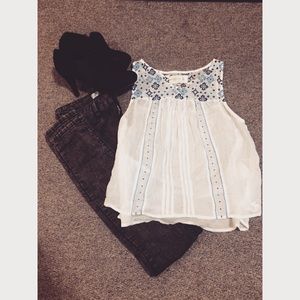 A&F | Sleeveless See-Thru Top