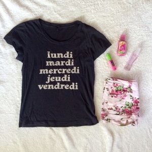 French Gray Graphic Tee