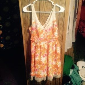 Modcloth Orange Summer Dress