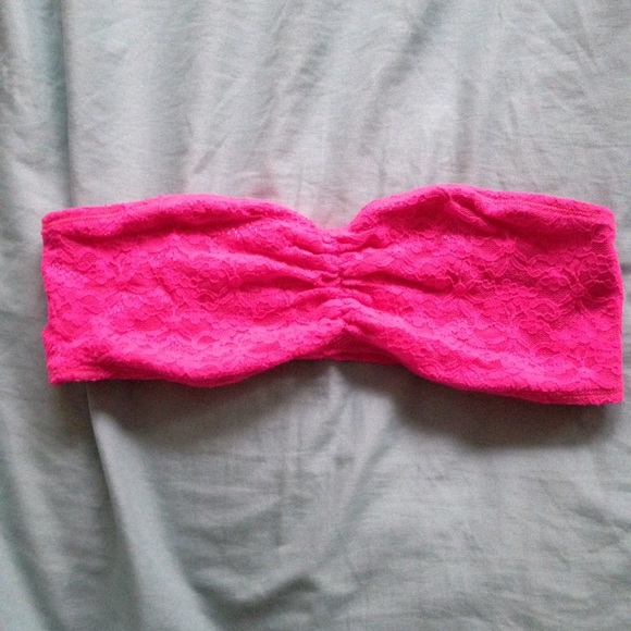 Hot Pink Lace Bandeau