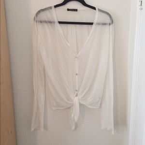 Sheer Button-down