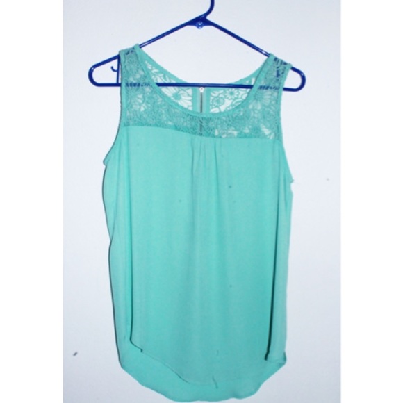 Mint green summer top