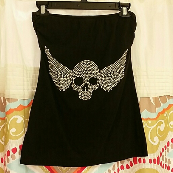 skull tube top