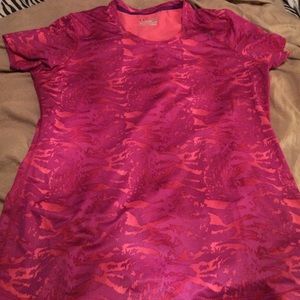 Tiger striped pink Under Armour shirt