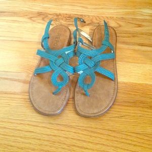 Turquoise sandals