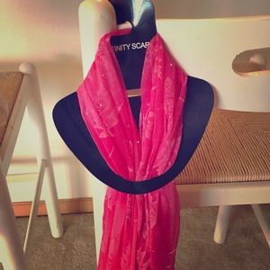 Pink infinity scarf 💗