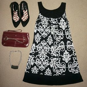 Black & White printed dress